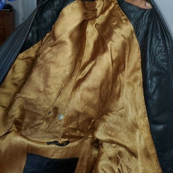 Clout Related Clothes Ladies Leather Coat Size Small - Picture 9 of 16